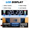 10000W 태양계 전원 키트 12V/24V 듀얼 전압 LCD 인버터 100A 컨트롤러 가정용/RV/캠핑 발전소 용 300W 패널 5