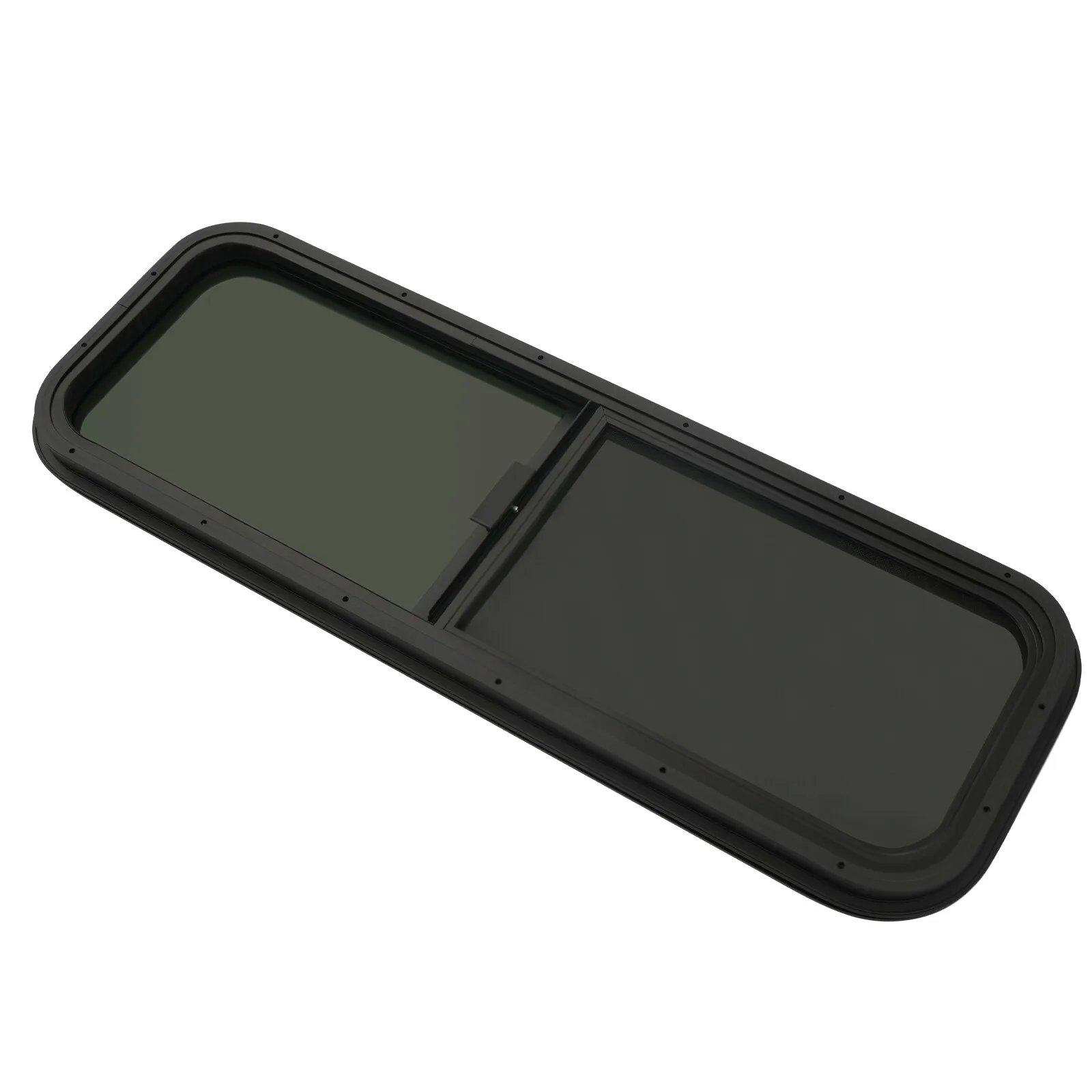 Universal RV Push Out Sliding Window with Black Privacy Glass & Mosquito Screen for 2-6mm/48-55mm Wall Thickness Campers