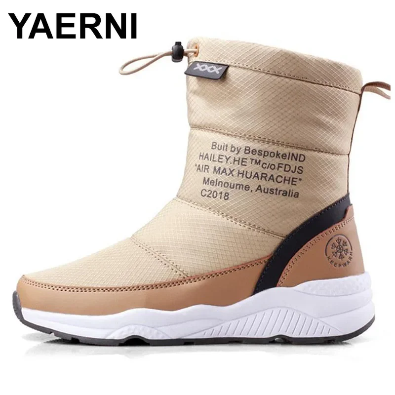 Women Snow Boots Winter High Quality Snow Waterproof Platform Boots Thick Plush Warm Ankle Boots Shoes Woman Plus Size 36-41