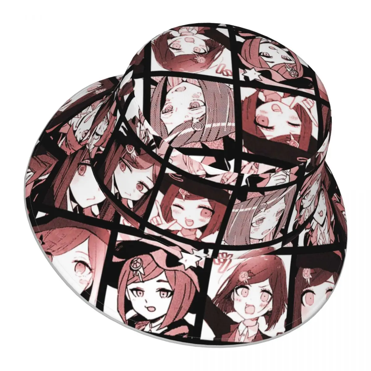 

Danganronpa,Himiko Manga Collection (Colored) reflective Bucket Hat Men Women Bucket Hat Outdoor Sunscreen Beach Hat Fishing Cap