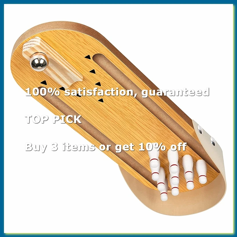 Mini Bowling Game Set Table Game Relieve Stress Children's Bowling Set Early Development Education
