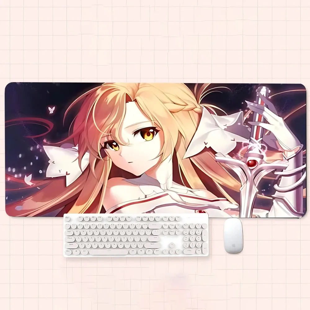 Anime Sword Art Online Yuuki Asuna Mousepad New Arrivals Large Gaming Mousepad L XL XXL Gamer Mouse Pad Size For Keyboards Mat