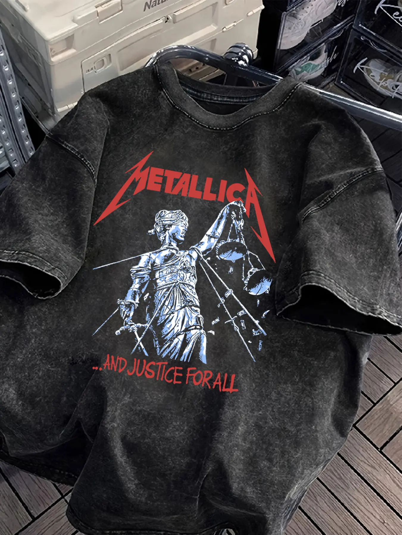 Vintage  Rock Band Pattern Washed T Shirts   Y2k  Graphic  Top  Shirts for Women  Fashion Women Clothing