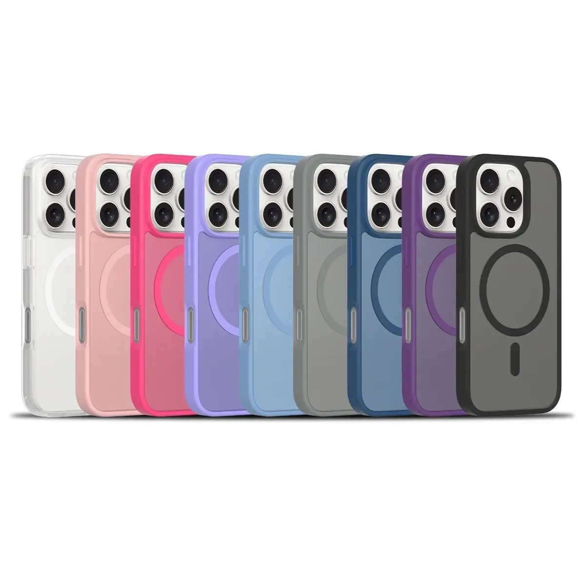 Matte Magnetic Wireless Charging Magsafe Case for iPhone 17 16 15 14 13 12 11 Pro Max IPhone 17 Air Shockproof Back Covers