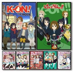 K-ON Poster Aesthetic Music Anime TV Movie Cartoon Girl Canvas Painting Home Decoration Wall Art Mural Kids Kawaii Room Decor