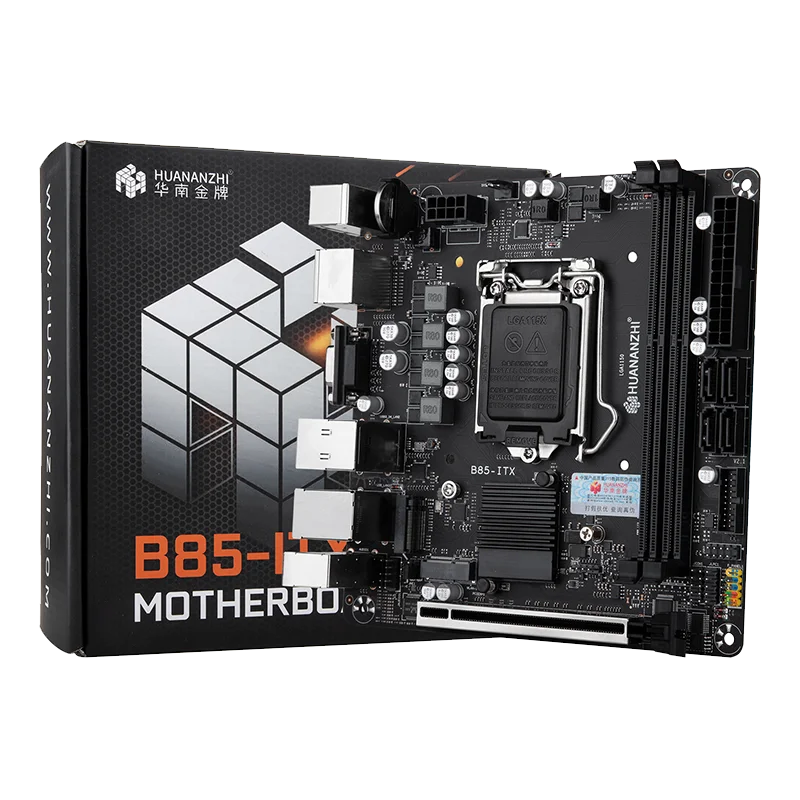 

Материнская плата HUANANZHI B85-ITX с поддержкой процессоров серии LGA1150 DDR3, двухканальная материнская плата 1333/1600 МГц, 16 ГБ M.2 NVME