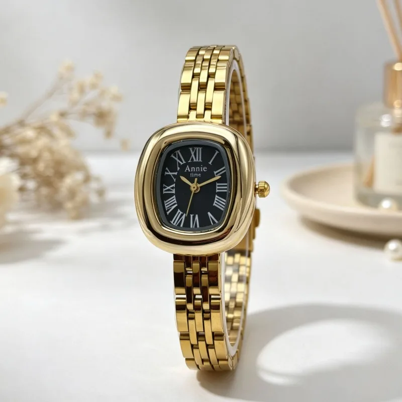 Bestseller Damenuhr mit Stahlarmband, Quarzuhr für Damen, schlichte Studentenuhr mit römischen Ziffern, Armbanduhren im Großhandel, Relojes Para Mujer – Detail 10