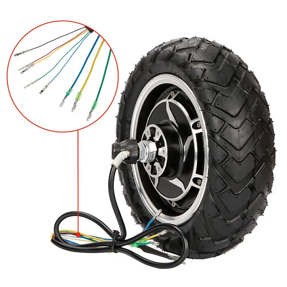 10 inch Hub Motor Kit ebike Scooter 48V1200W 60V3000W Brushless Gearless  Electric Motorcycle Wheel Brushless Scooter Ebike