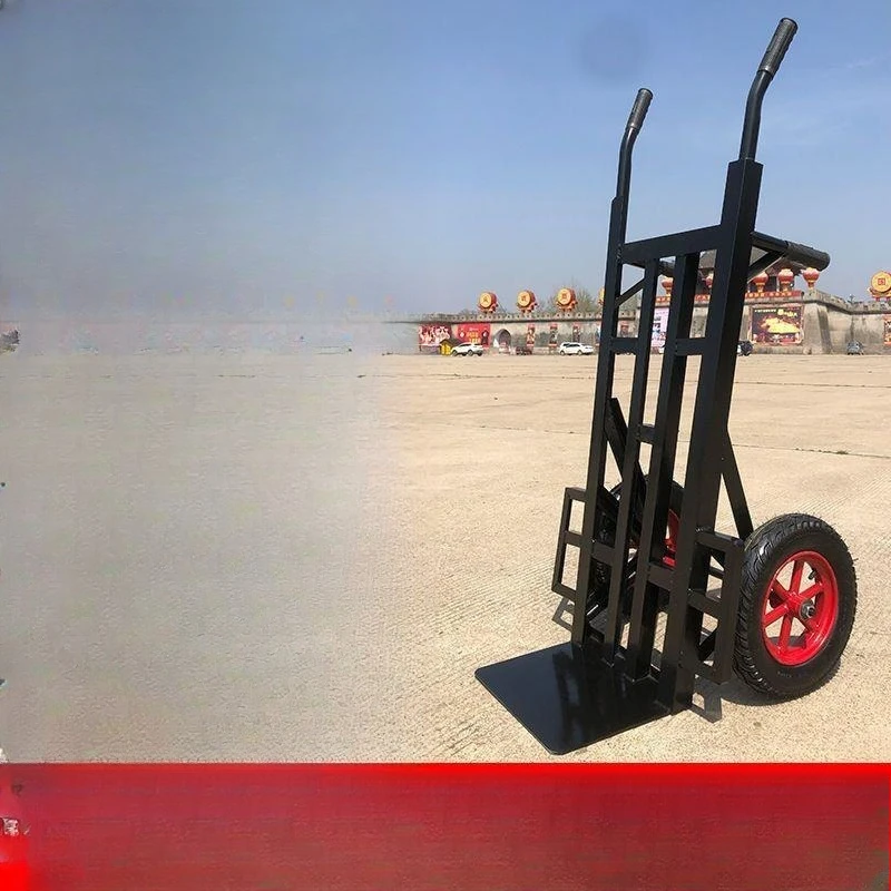 

Two-wheeled trolley thickened tiger car construction site truck delivery trolley trailer transfer warehouse truck load king