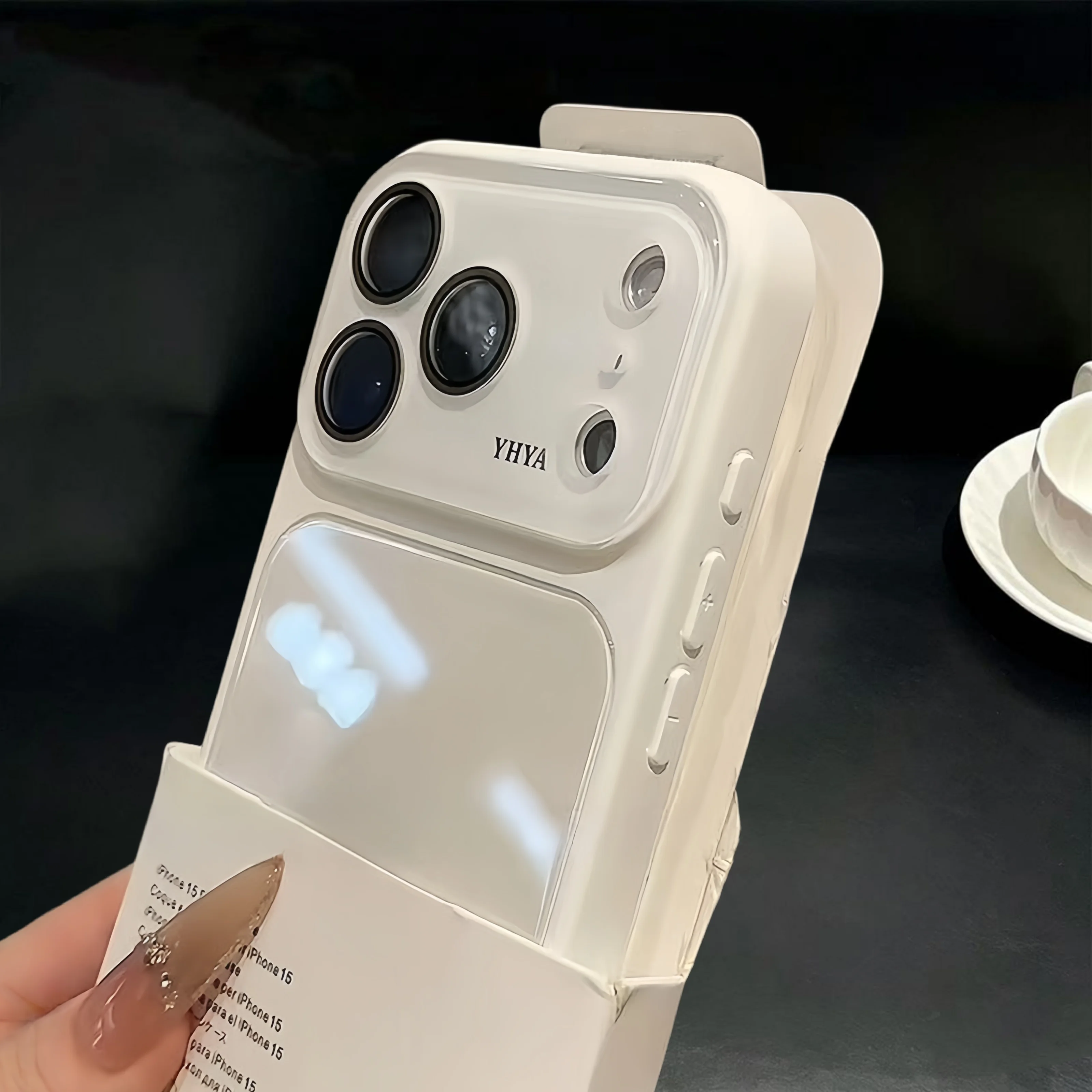 Luxury Instantly Turn 17 Tempered Glass Phone Case For iPhone 17 16 15 14 13 12 Pro Max Camera Lens Protection Shockproof Cover