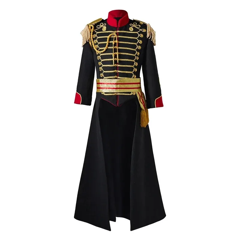 

General Military Hussar Tailcoat woolen coat The Ballet Musical Soldier Costume Men Women Medieval Military suit coat