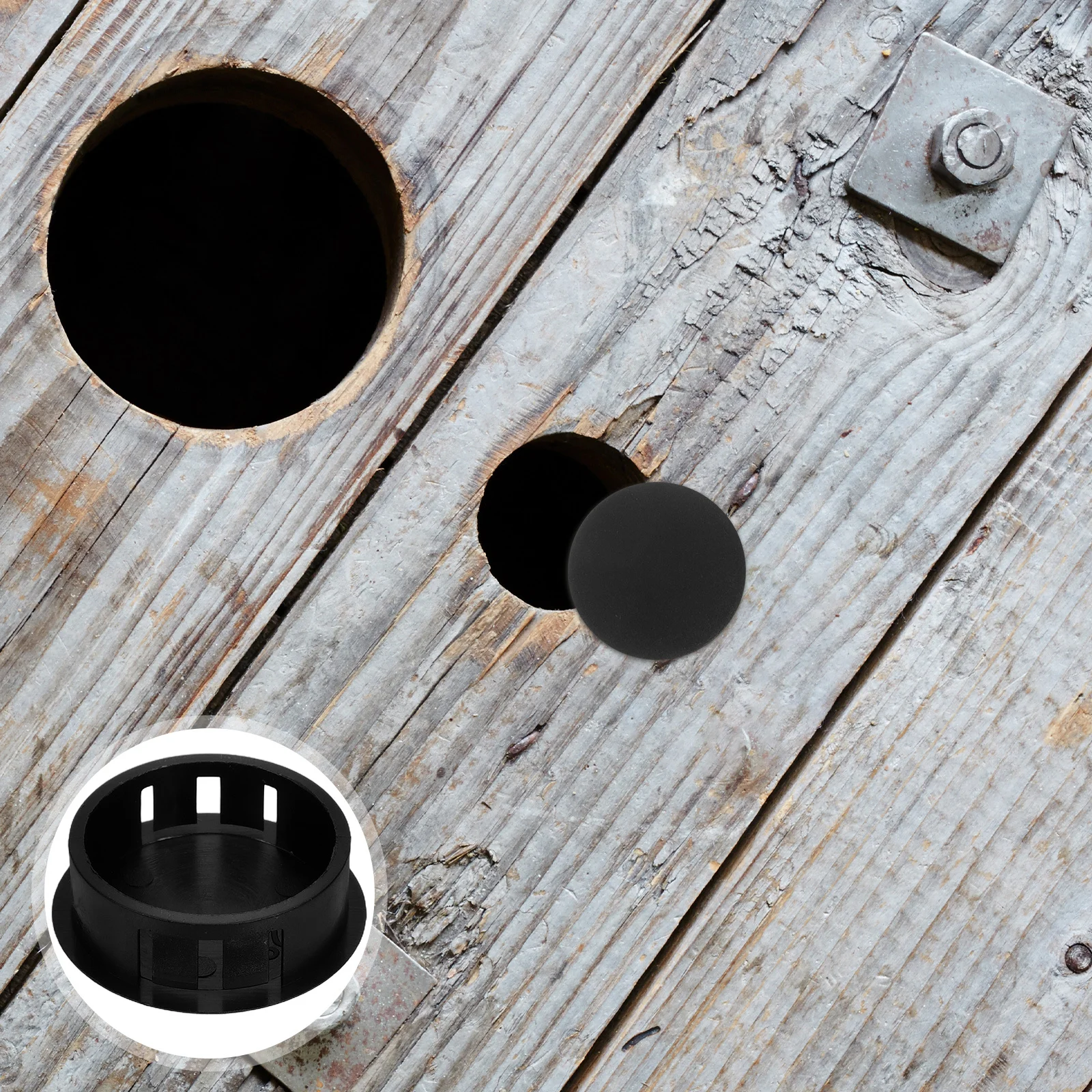 

30Pcs Hole Plugs for Furniture Long-Lasting Plastic Cover Caps Universal Round Insert Stoppers for Drill Holes Shelves Door