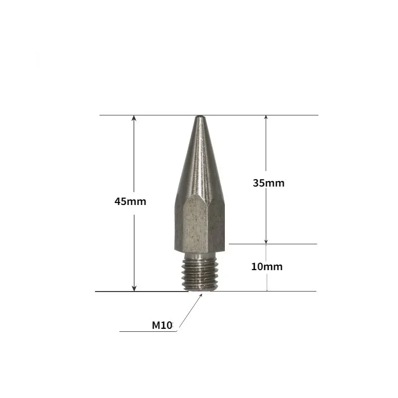 Prisms Pole Stainless Steel Replacement Point Prisms Mini Rod 1/4\