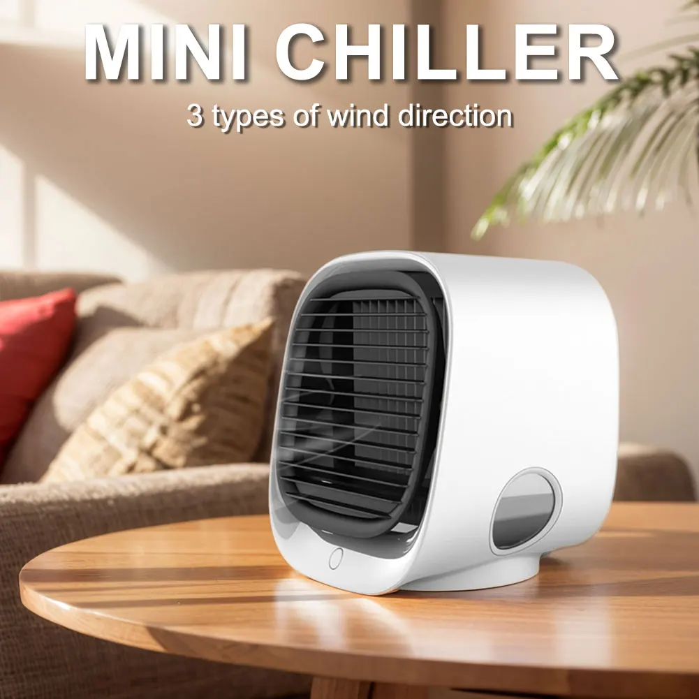 

Воздушный охладитель с водяным охлаждением Портативный охлаждающий вентилятор Персональный вентилятор для домашнего офиса Спальня
