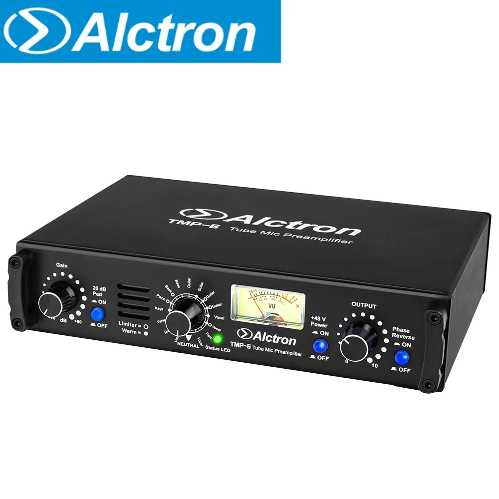 Alctron TMP-6 Multi-function tube mic amplifier vacuum tube mic amp 16 different tone effect for studio recording,monitor,live