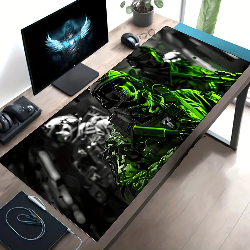 

1pc Special Forces Tactical XXL Mouse Pad, Military Style Desk Mat, Non-Slip Rubber Base, Gaming Setup