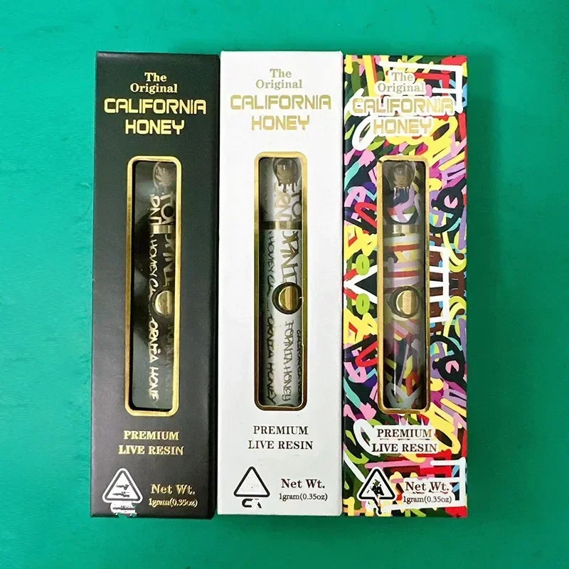 10 шт. наборы для электронных сигарет California Honey, 380 мАч, перезаряжаемая батарея 1,0 мл, пустые капсулы для густого масляного испарителя, защита от детей, ящик