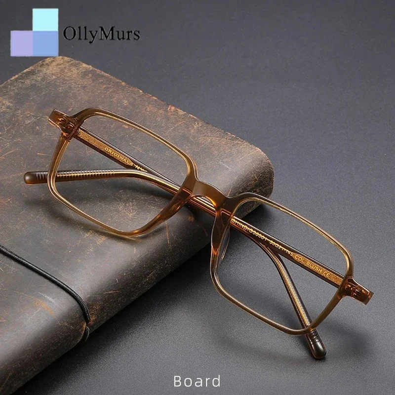 

OLLYMURS Fashion Acetate Eyewear Frames Men And Women Myopia Prescription Optical Glasses Frames Luxury Brand Eyeglasses SC56001