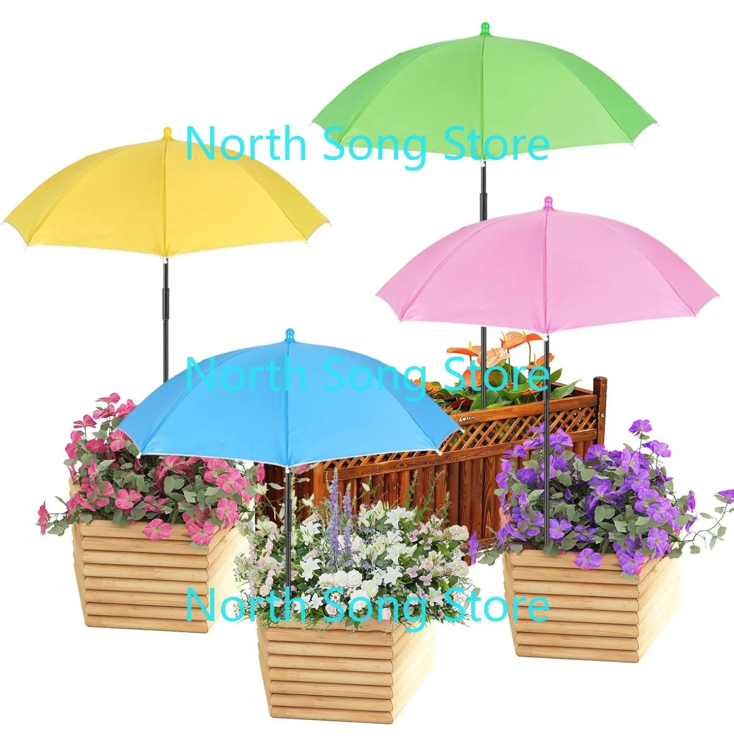 

Зонты для растений на открытом воздухе, тент для садового зонта для горшечных растений, обеспечивают тень ‌ Защитные растения от пылающего солнца