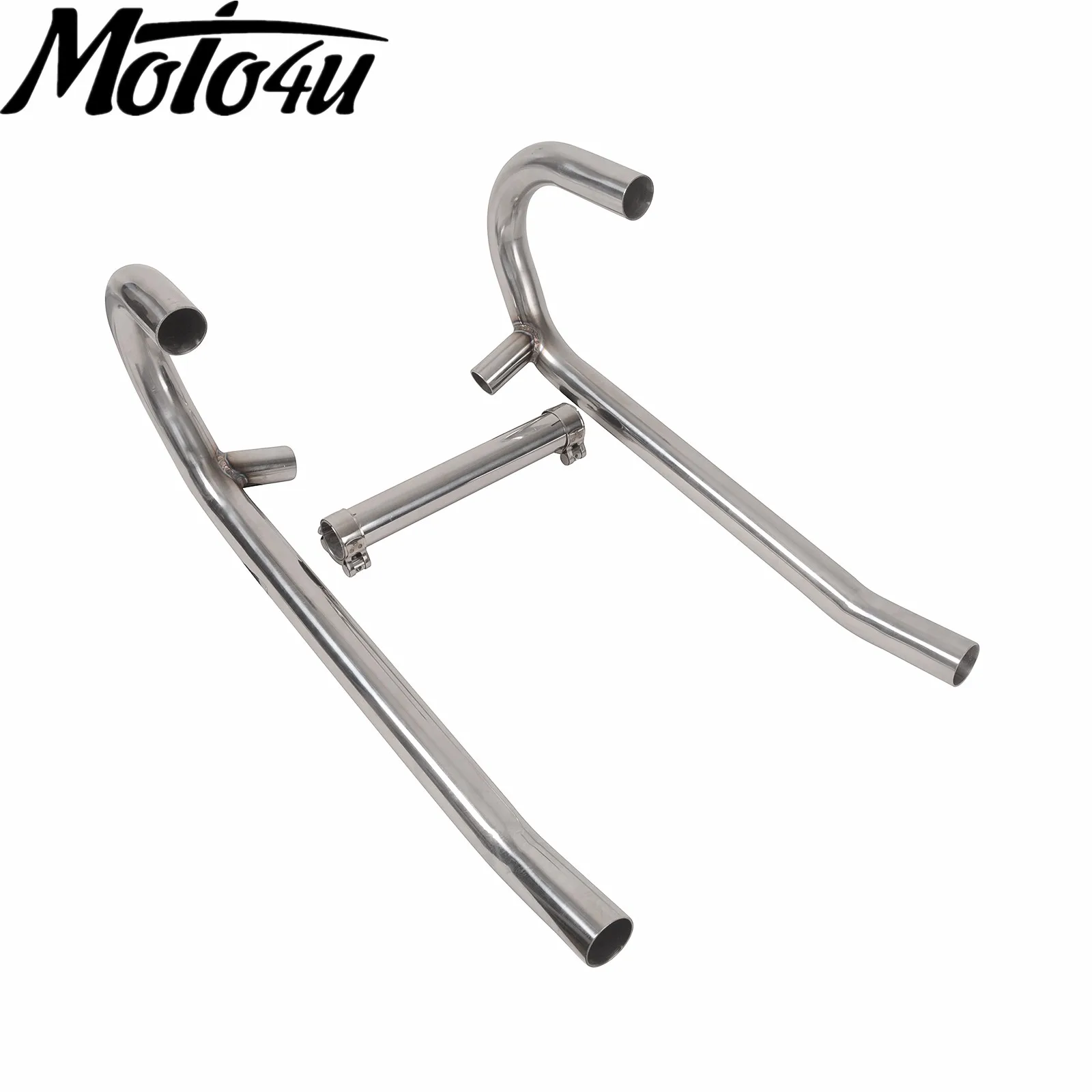 35mm Cafe Racer Motorcycle Stainless Steel Front Exhaust Header For BMW R45 R65