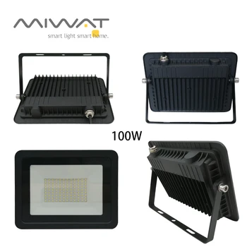 110 V/220 V LED フラッドライト 10 ワット 20 ワット 30 ワット 50 ワット 100 ワット投光器ランプ防水 IP68 ホワイトリフレクター Led エクステリア屋外スポットライト