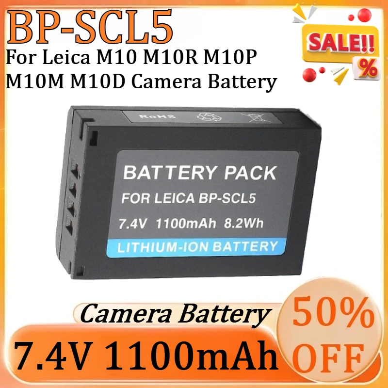 

New 1100mAh 7.4V BP-SCL5 High-Quality Replacement Battery for Leica M10 M10R M10P M10M M10D Camera Battery BPSCL5