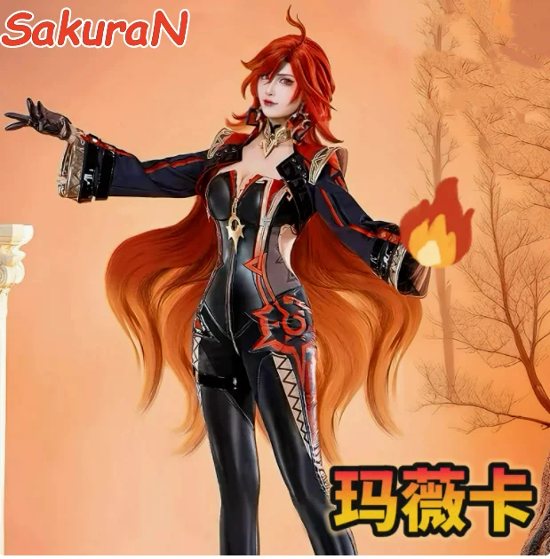 

Mavuika Pyro Archon Cosplay Game GenshinImpact Mavuika Pyro Archon Cosplay Costume Anime Carnival Comic Con Animation Prop