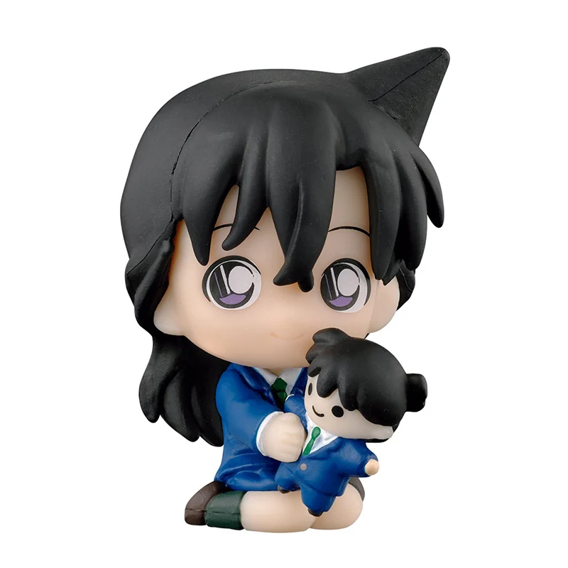 Figurki kolekcjonerskie Bandai Detective Conan Twisted Egg Mini Dolls, ręcznie robione zawieszki, Kidd, Xiaolan, Heiji i Ye, zabawki akcji.