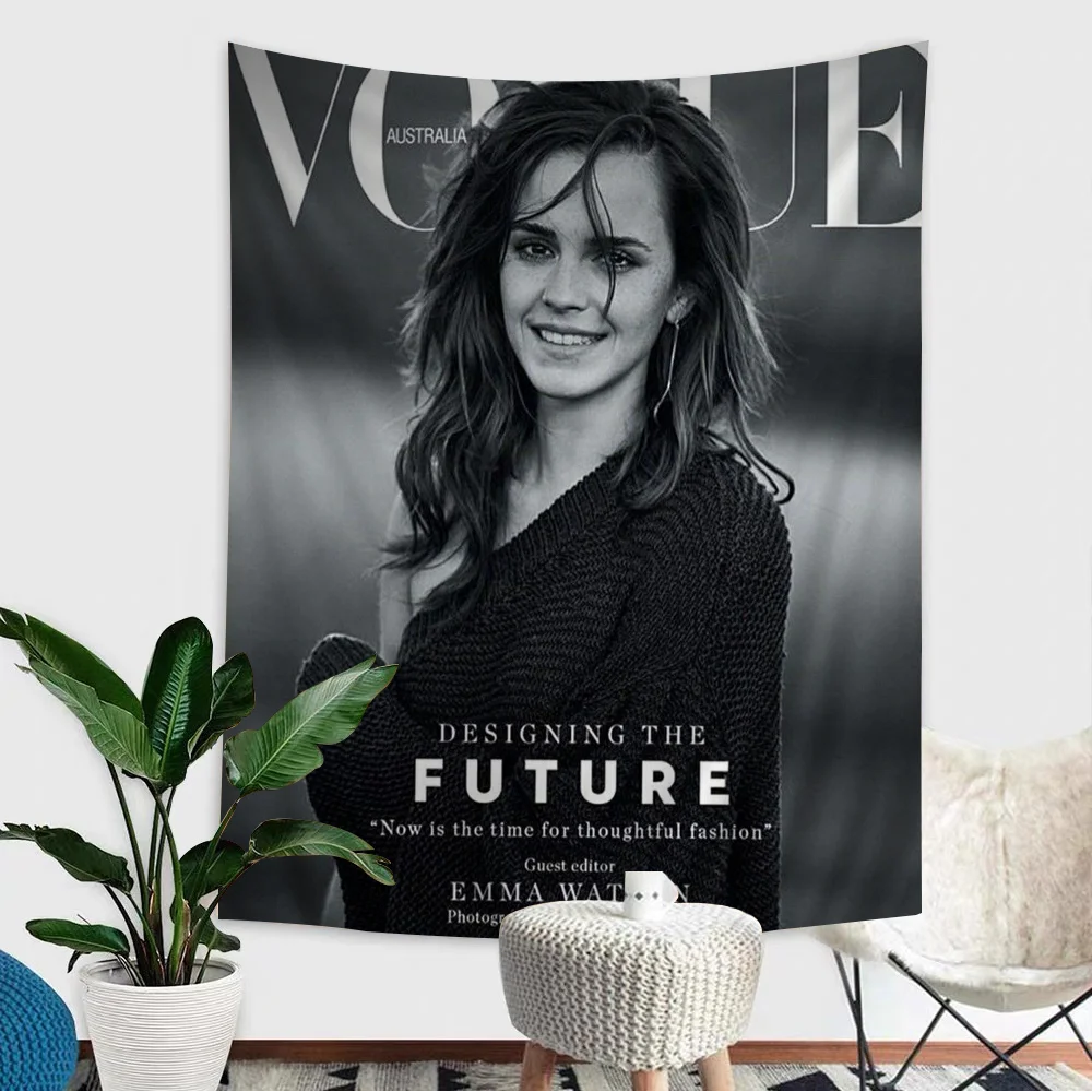 الممثلة E-Emma Watsons DIY نسيج الجدار لغرفة المعيشة ديكور المنزل النوم جدار ديكور فني