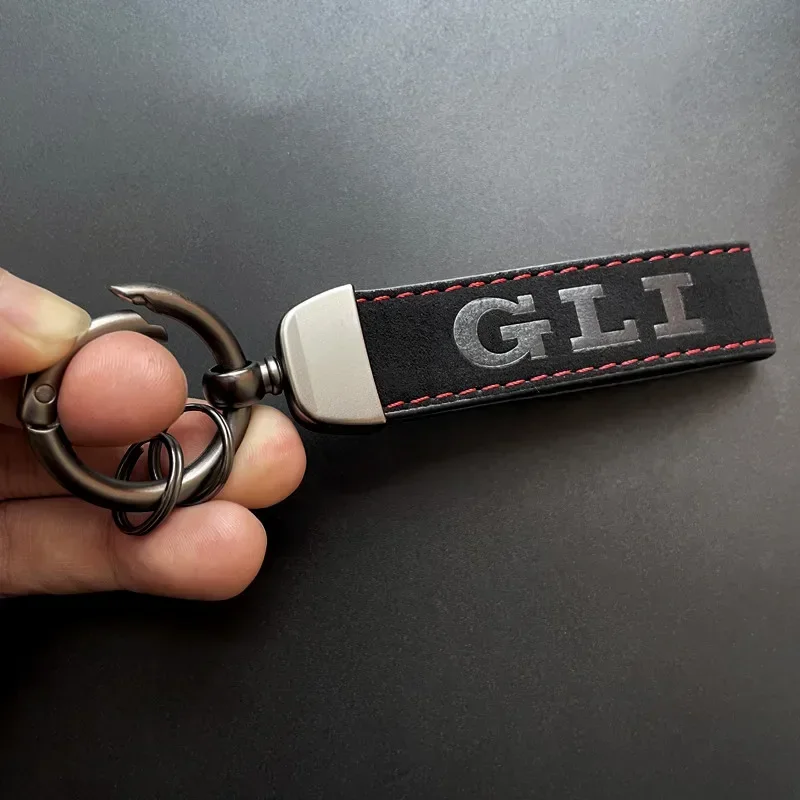 Leather Men Keyring Luxury Women Car Keychain For Jetta VW Golf 7 6 5 4 8 MK7 MK6 MK5 MK4 TSI TDI GLI GTD Keychain Accessories