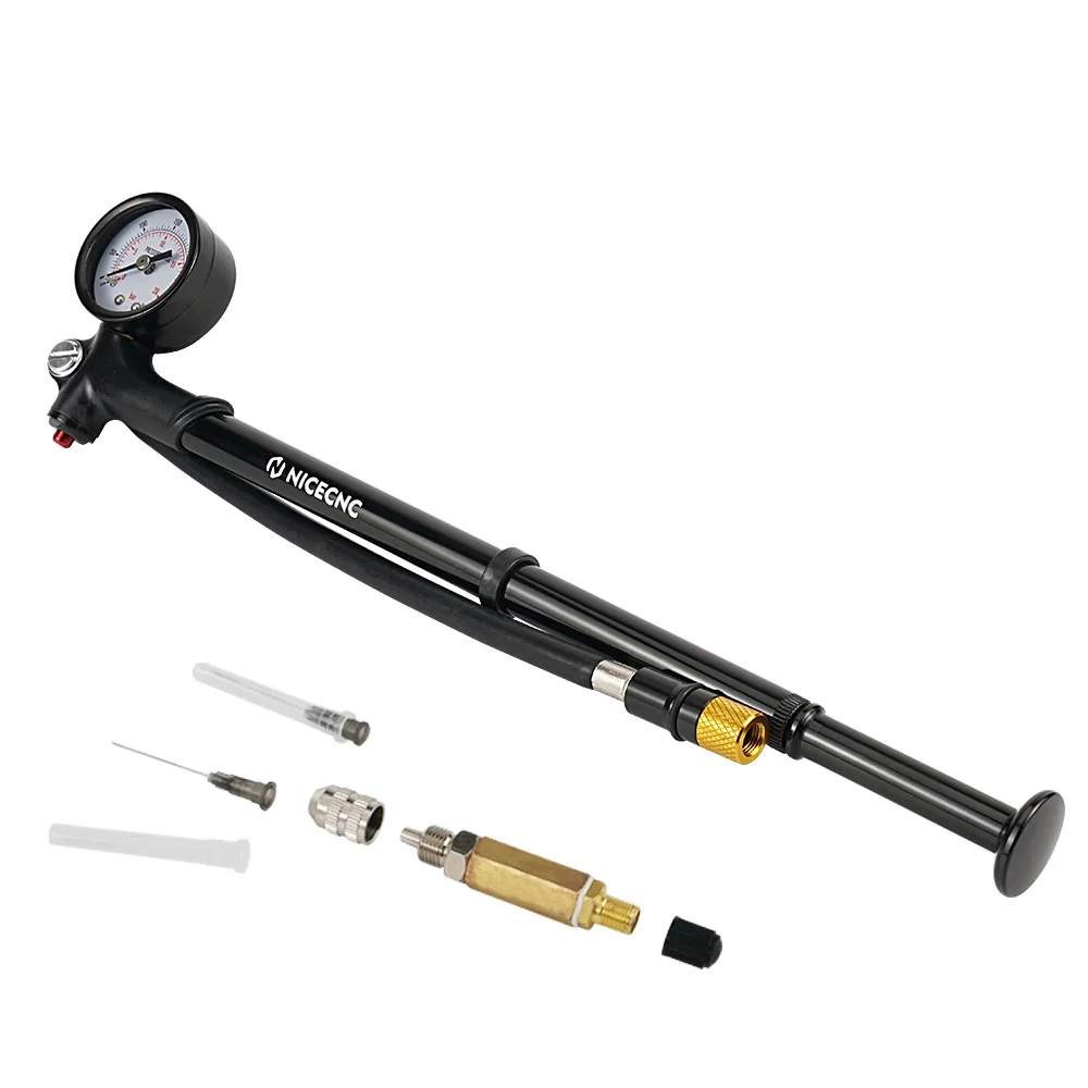 

300PSI ATV Air Shock Pump Kit Fork Shock Absorber Suspension Pump Nitrogen Needle for UTV Motorcycle Auto Car Bike for KTM Honda