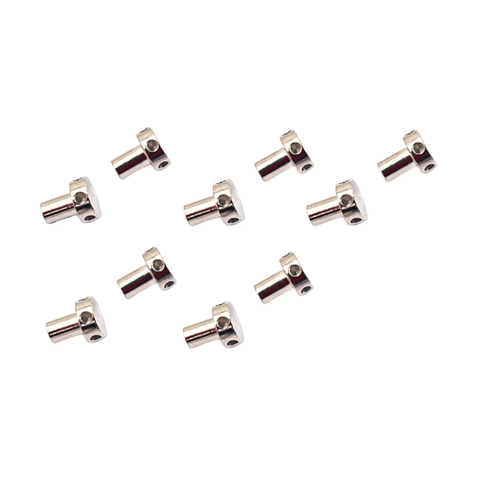 10x Guitar Spoke Wheel Truss Rod Nut Chrome Plated Iron Durable Mandolin Parts Adjustment Tool for Electric Guitar Guitar Lover