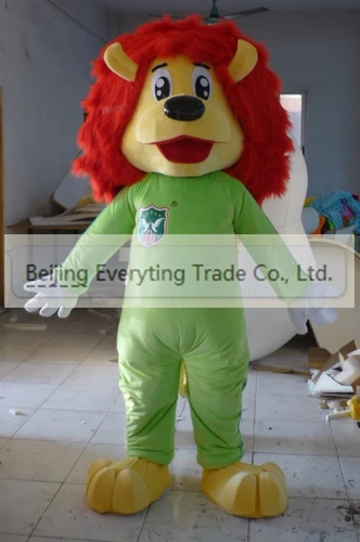 New Adult Hot Sale Foam Plush Red Hair Lion Fancy Cartoon Mascot Costume Plush Christmas Fancy Dress Halloween Mascot Costume