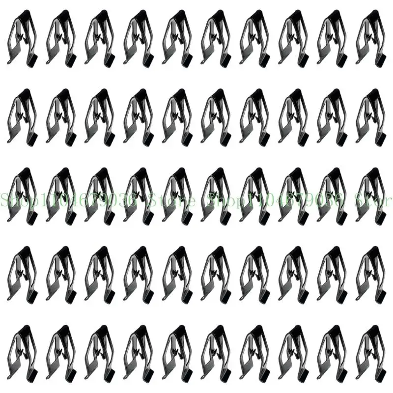 652F Car Dashboard Retainer Clips Metal Anti Crush Design Quick Installation Interior Panel Fasteners for Multiple Vehicle Mo