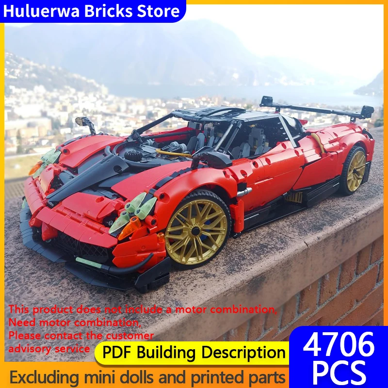 

Speed Racing Car Model MOC Building Bricks Huayra BC Hypercar Modular Technology Gifts Holiday Assemble Children Toys Suit