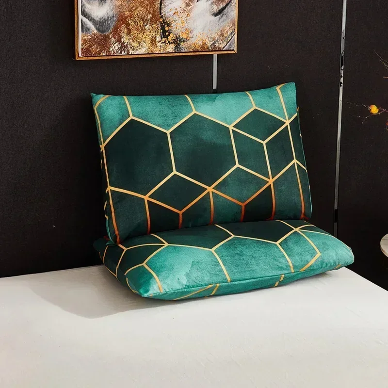 Gilt Line Geometric Rorney Quilt Cover Kit Duvet Cover Set Nordic Single Double Bed Linen Bedding Sets Luxury Twin Queen King