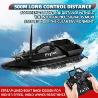 Flytec Fishing Bait Boat 500m Remote Control Bait Boat Dual Motor Fish Finder 1.5KG Loading with LED Light for Fisht for Fishing