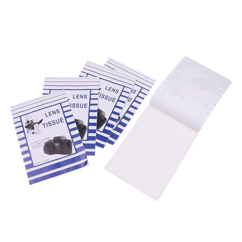 50 Pcs Lens Cleaning Paper Wipes Camera Wipe Microscope Kit Glasses Cleaning Paper Cloth Phone Screen Cleaning Wipes