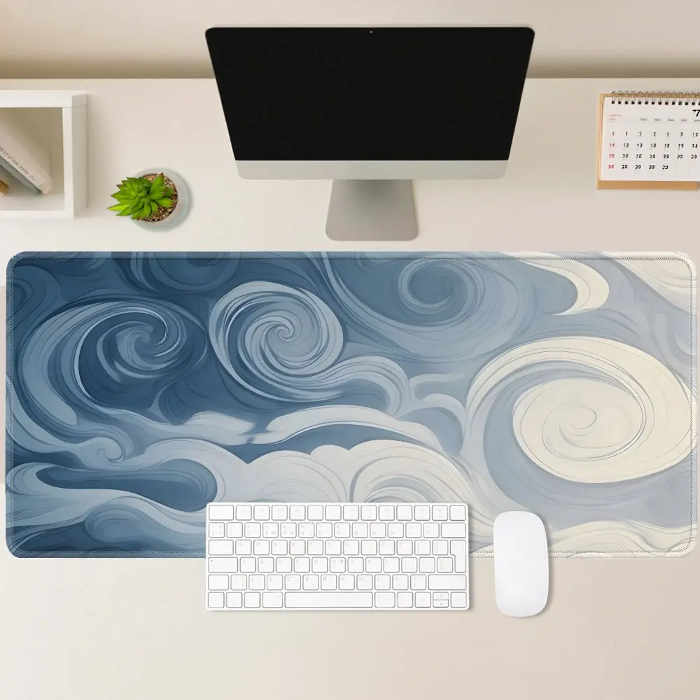 

Durable Gaming Mouse Pad Large Desk Mat Precision Cloth Surface Anti Slip Rubber Base for PC Laptop Keyboard Office Desk Setup D