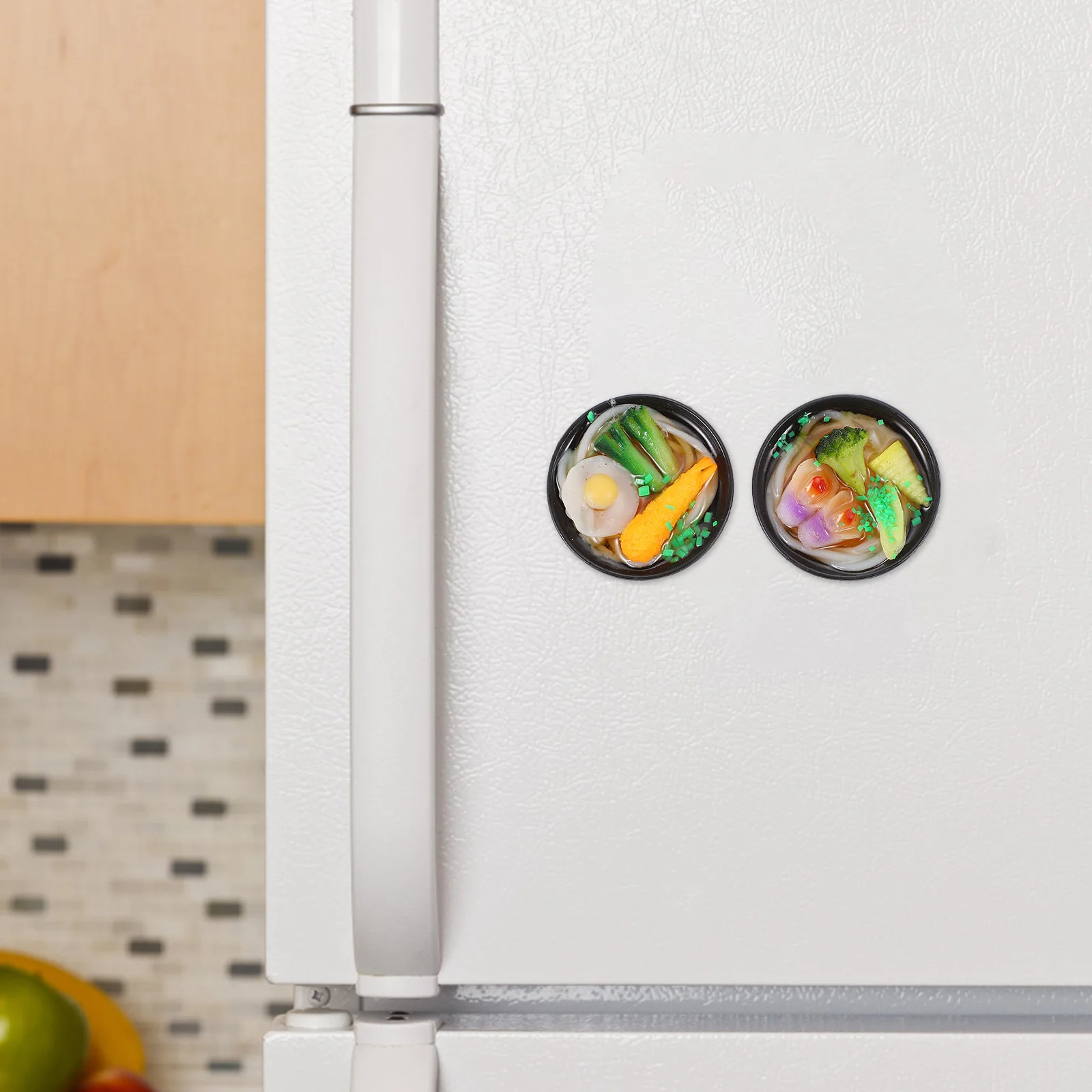 

2pcs Refrigerator Creative Kitchen Sticker Diy Fridge Ornament Home Decor Fridge Magnetic Sticker Unique Craft