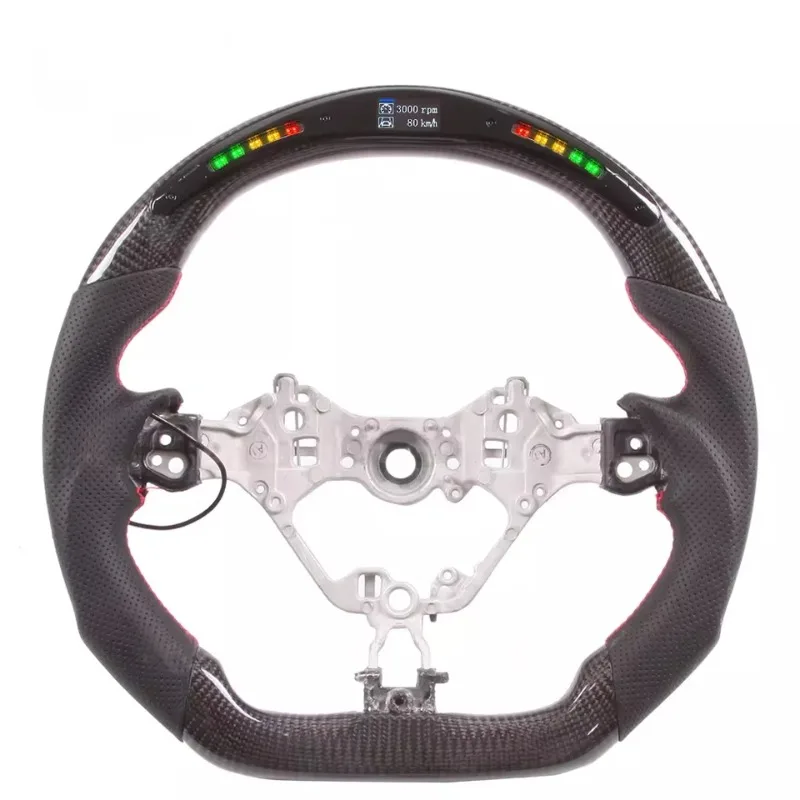 Wholesale Full Leather Carbon Fiber Steering Wheel New Luxury Car Parts