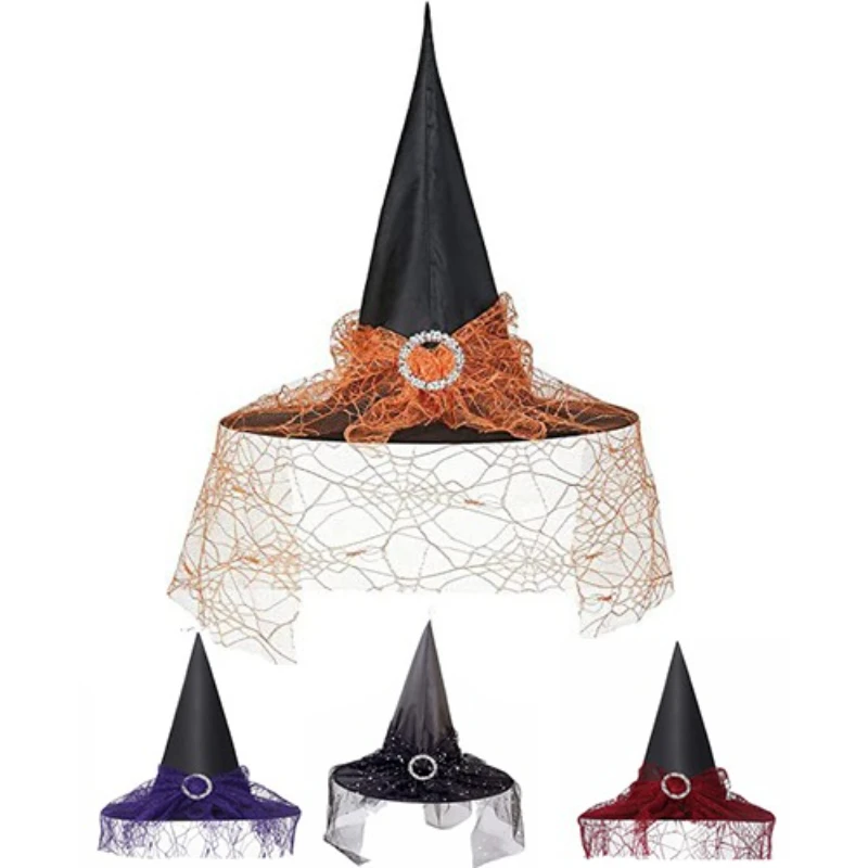 

Halloween Witch Hat Wizard Cosplay Costume Accessory Funny Cloth Spirit Festival Party Decor Items Role Play Photobooth Props
