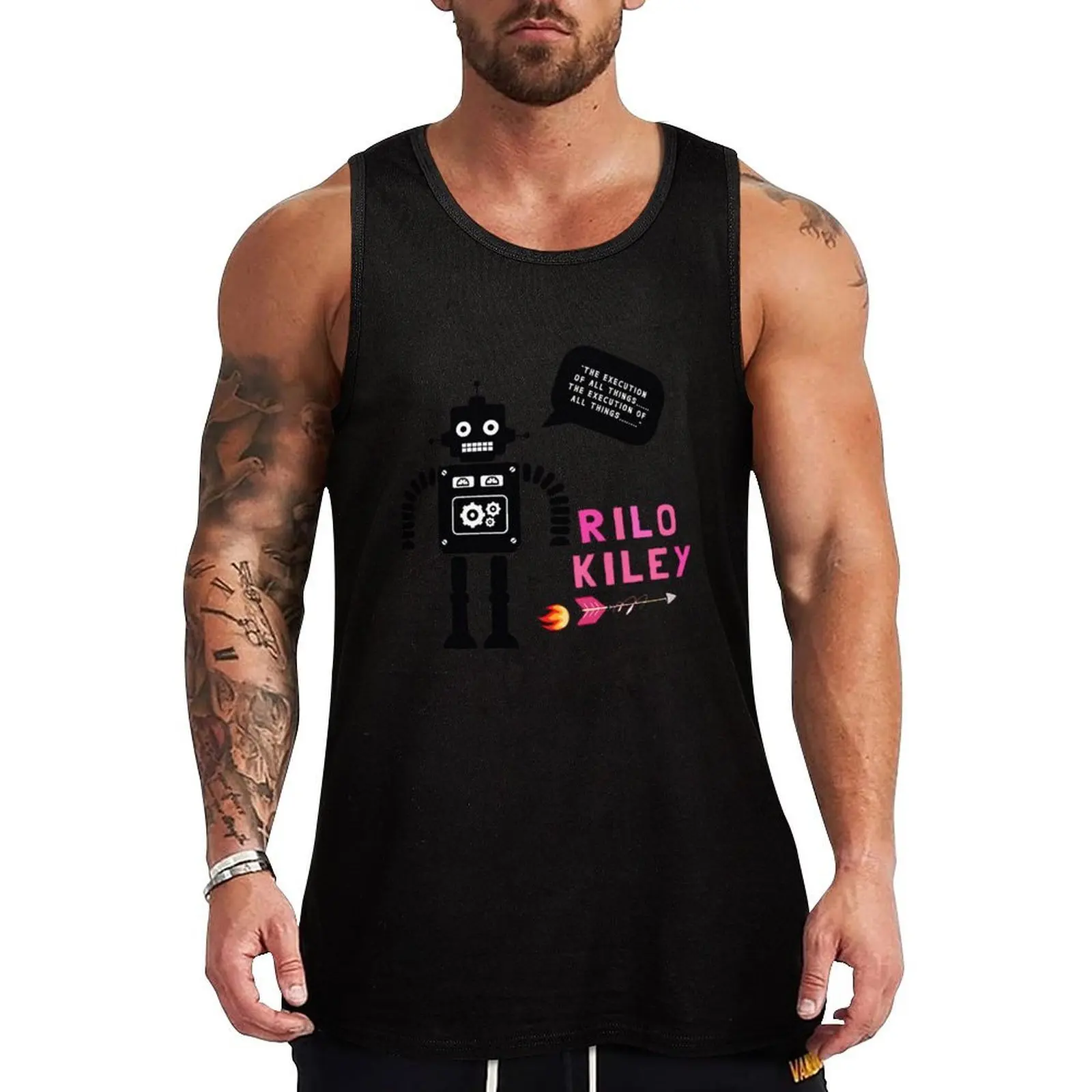 Camiseta sin mangas Rilo Kiley, camiseta sin mangas esencial, camiseta interior informal de algodón sin mangas