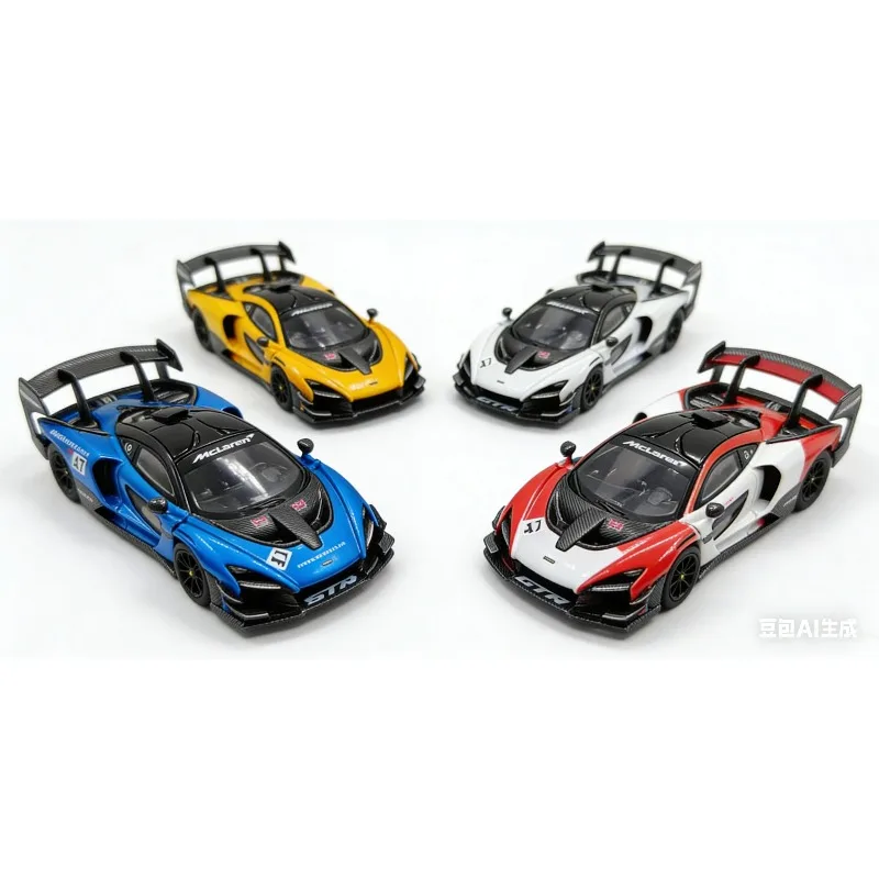 CM Model 1:64 McLaren Senna GTR Simulation Alloy Car Model Desktop Ornament Boy Toy Birthday Gift