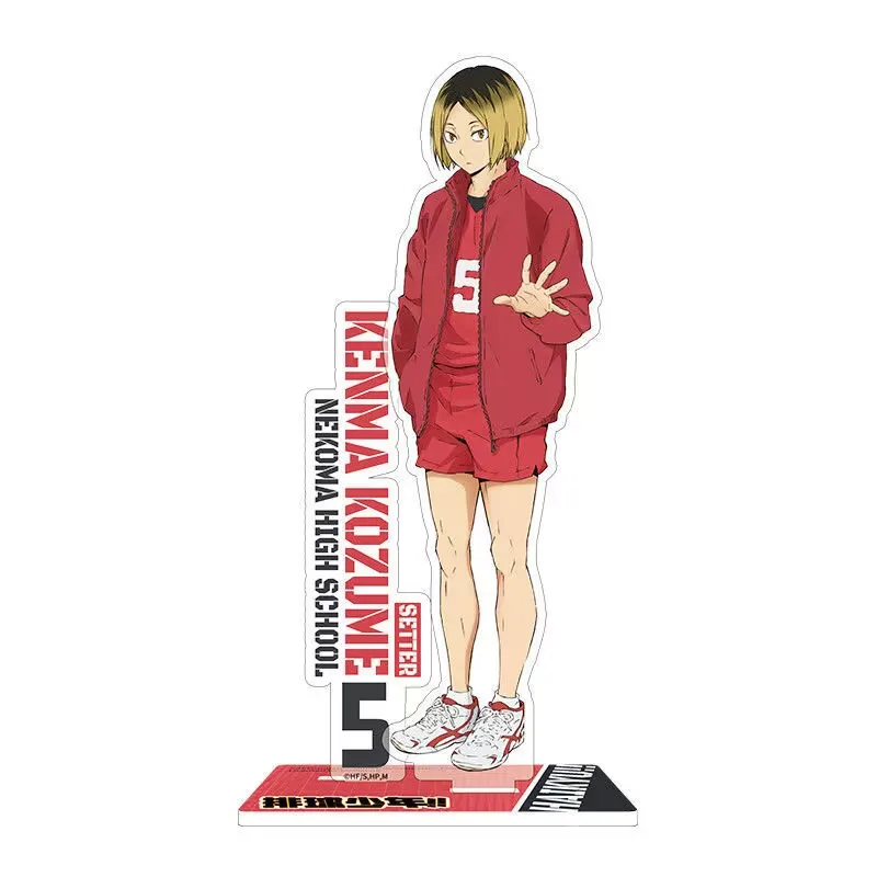 

Новый «Haikyuu!!» Акриловая стоячая вывеска с аниме «Hiyama Kageyama и Tetsu Kawa», украшение для студенческого рабочего стола