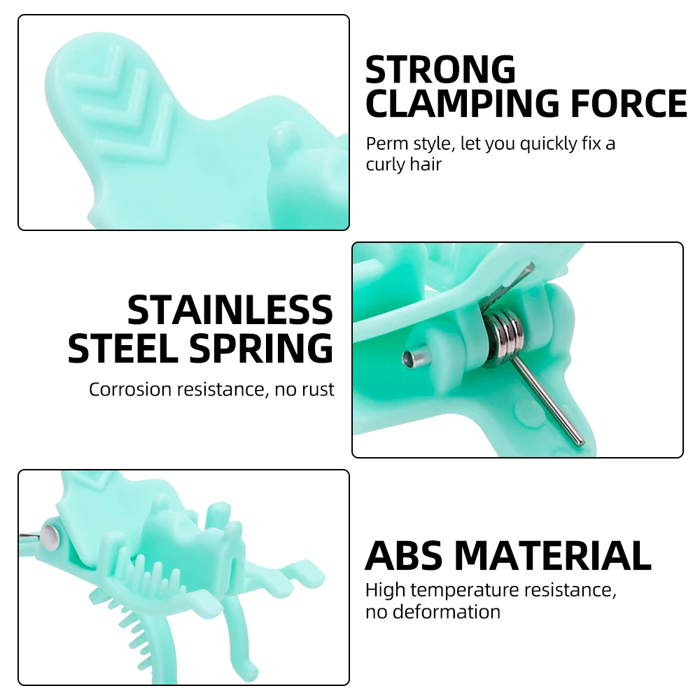 25Pcs S/M/L Reusable Perm Hair Clip Hair Curl Styling Clamps For Man Barbershop Salon Hook Loop Hair Rollers Hairdressing Tool