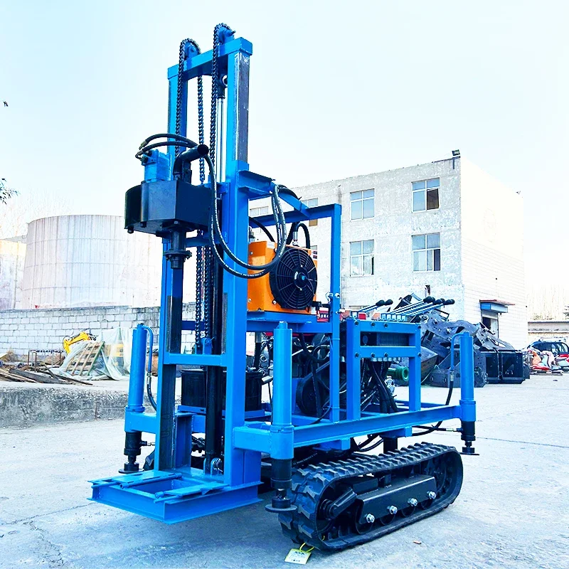 Heavy-Duty Multi-Fuel Engine Water Well Drilling Rig 22HP-35HP Hydraulic Pump Motor & Gearbox 200m Max Depth High-Load
