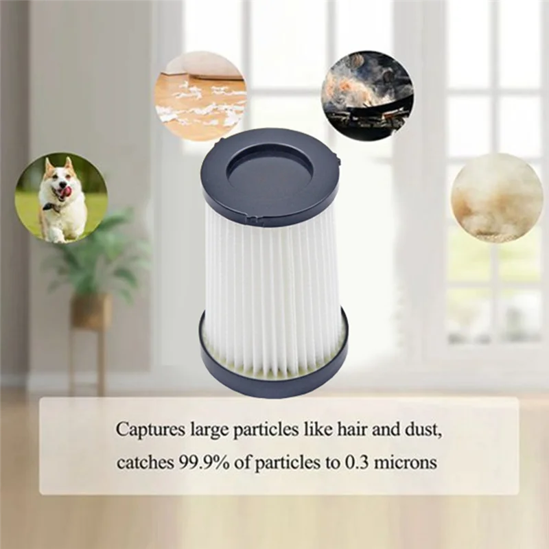 A85I-2PCS Vacuum Filter Cartridges Set Replace For Proscenic P12 P13 Replacement Parts Efficient Household Cleaning Accessories