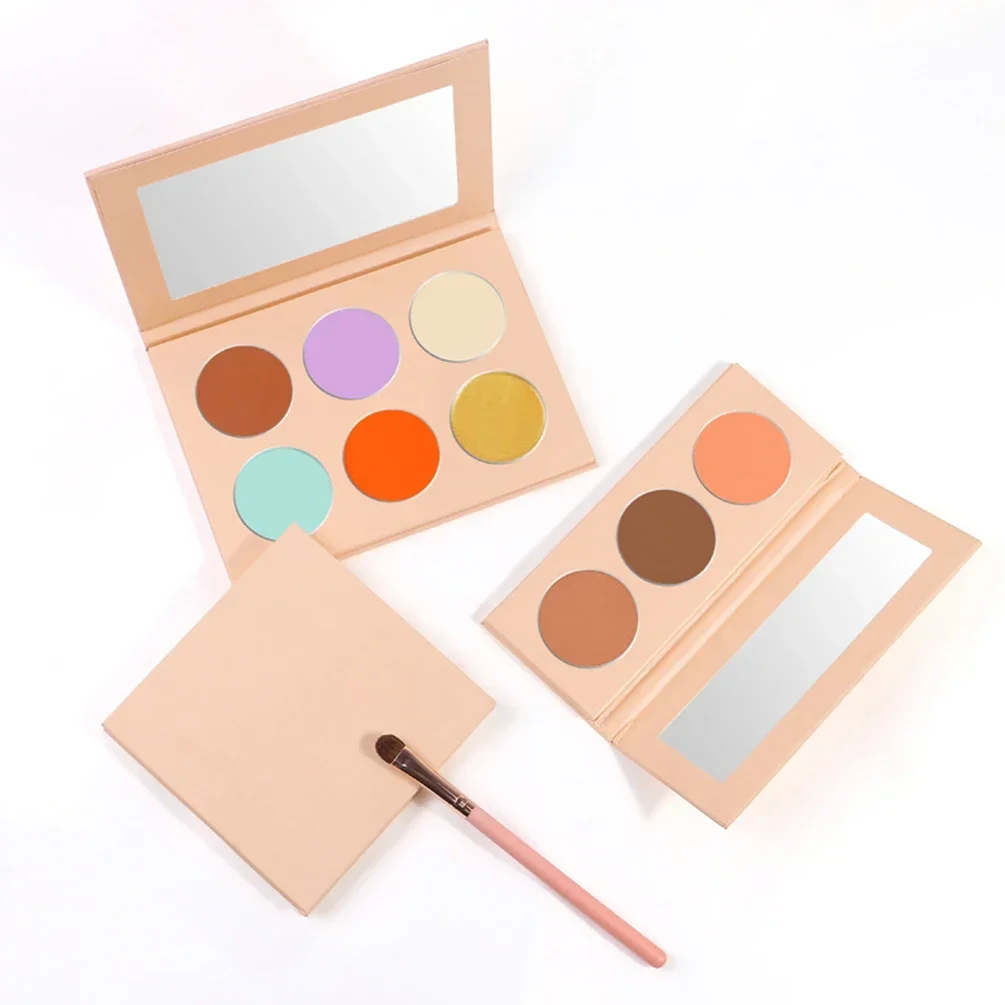 Concealer/Blush/ Powder/Cream Plate DIY Custom Logo 3-color Long Lasting Waterproof Brighten Private Label Makeup Wholesale
