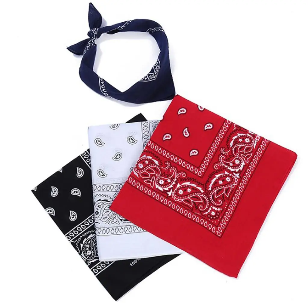 Novelty Double Sided Paisley Print Bandana Scarf Head Wrap